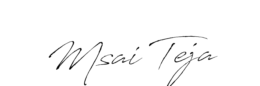 Antro_Vectra is a professional signature style that is perfect for those who want to add a touch of class to their signature. It is also a great choice for those who want to make their signature more unique. Get Msai Teja name to fancy signature for free. Msai Teja signature style 6 images and pictures png