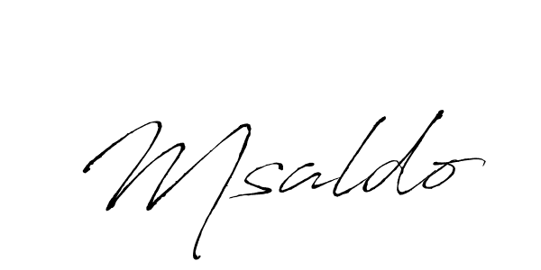 Also we have Msaldo name is the best signature style. Create professional handwritten signature collection using Antro_Vectra autograph style. Msaldo signature style 6 images and pictures png