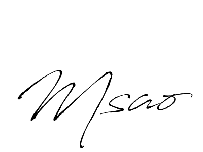 Msao stylish signature style. Best Handwritten Sign (Antro_Vectra) for my name. Handwritten Signature Collection Ideas for my name Msao. Msao signature style 6 images and pictures png