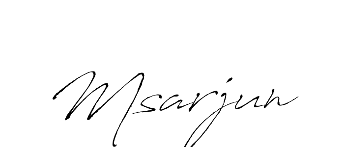 How to make Msarjun signature? Antro_Vectra is a professional autograph style. Create handwritten signature for Msarjun name. Msarjun signature style 6 images and pictures png