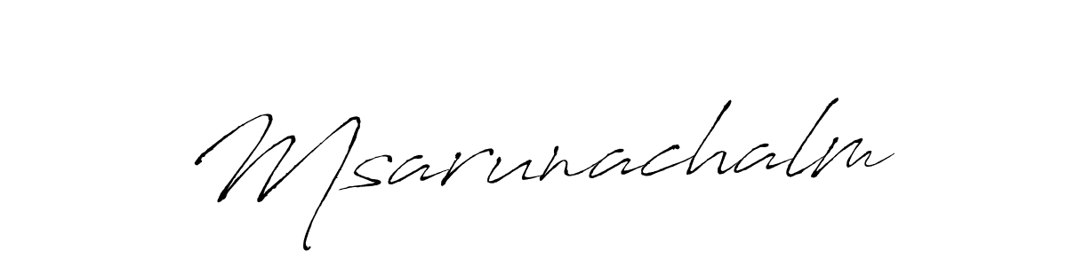 if you are searching for the best signature style for your name Msarunachalm. so please give up your signature search. here we have designed multiple signature styles  using Antro_Vectra. Msarunachalm signature style 6 images and pictures png