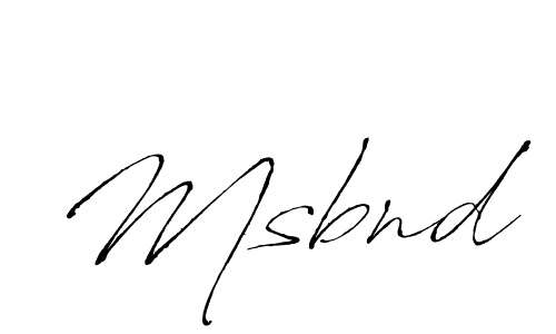 Make a beautiful signature design for name Msbnd. With this signature (Antro_Vectra) style, you can create a handwritten signature for free. Msbnd signature style 6 images and pictures png