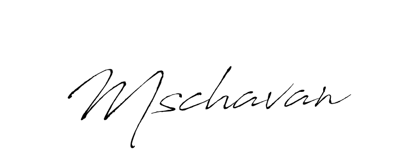Create a beautiful signature design for name Mschavan. With this signature (Antro_Vectra) fonts, you can make a handwritten signature for free. Mschavan signature style 6 images and pictures png