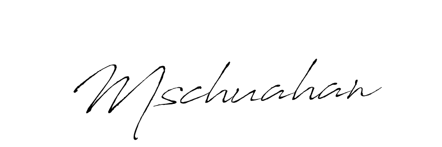 The best way (Antro_Vectra) to make a short signature is to pick only two or three words in your name. The name Mschuahan include a total of six letters. For converting this name. Mschuahan signature style 6 images and pictures png