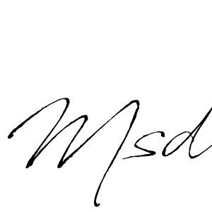 Make a beautiful signature design for name Msd. With this signature (Antro_Vectra) style, you can create a handwritten signature for free. Msd signature style 6 images and pictures png