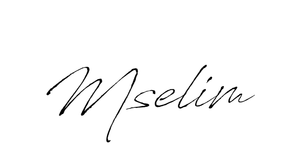You should practise on your own different ways (Antro_Vectra) to write your name (Mselim) in signature. don't let someone else do it for you. Mselim signature style 6 images and pictures png