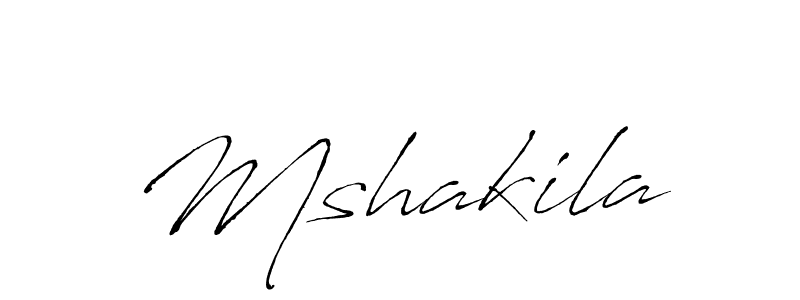 Mshakila stylish signature style. Best Handwritten Sign (Antro_Vectra) for my name. Handwritten Signature Collection Ideas for my name Mshakila. Mshakila signature style 6 images and pictures png