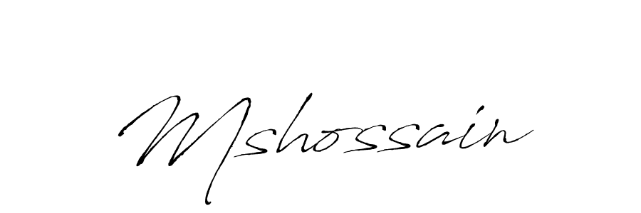 How to make Mshossain name signature. Use Antro_Vectra style for creating short signs online. This is the latest handwritten sign. Mshossain signature style 6 images and pictures png