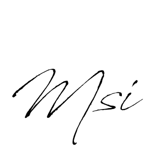 You should practise on your own different ways (Antro_Vectra) to write your name (Msi) in signature. don't let someone else do it for you. Msi signature style 6 images and pictures png