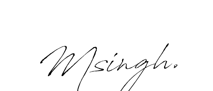 Also we have Msingh. name is the best signature style. Create professional handwritten signature collection using Antro_Vectra autograph style. Msingh. signature style 6 images and pictures png