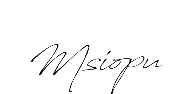 Design your own signature with our free online signature maker. With this signature software, you can create a handwritten (Antro_Vectra) signature for name Msiopu. Msiopu signature style 6 images and pictures png
