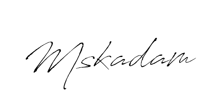 Also You can easily find your signature by using the search form. We will create Mskadam name handwritten signature images for you free of cost using Antro_Vectra sign style. Mskadam signature style 6 images and pictures png