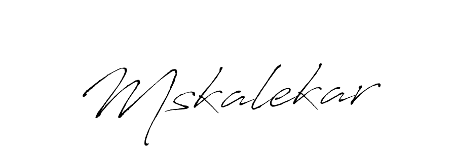 Design your own signature with our free online signature maker. With this signature software, you can create a handwritten (Antro_Vectra) signature for name Mskalekar. Mskalekar signature style 6 images and pictures png