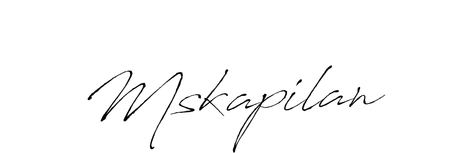 Mskapilan stylish signature style. Best Handwritten Sign (Antro_Vectra) for my name. Handwritten Signature Collection Ideas for my name Mskapilan. Mskapilan signature style 6 images and pictures png