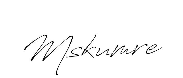Use a signature maker to create a handwritten signature online. With this signature software, you can design (Antro_Vectra) your own signature for name Mskumre. Mskumre signature style 6 images and pictures png