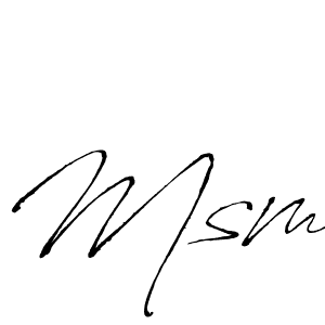 Design your own signature with our free online signature maker. With this signature software, you can create a handwritten (Antro_Vectra) signature for name Msm. Msm signature style 6 images and pictures png