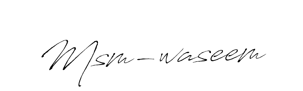 Make a beautiful signature design for name Msm-waseem. Use this online signature maker to create a handwritten signature for free. Msm-waseem signature style 6 images and pictures png