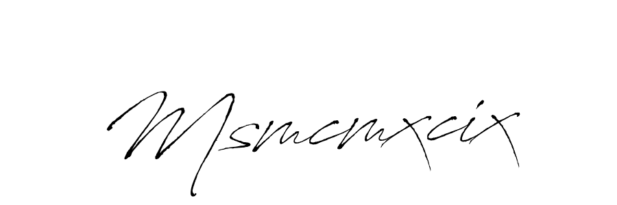 How to make Msmcmxcix signature? Antro_Vectra is a professional autograph style. Create handwritten signature for Msmcmxcix name. Msmcmxcix signature style 6 images and pictures png