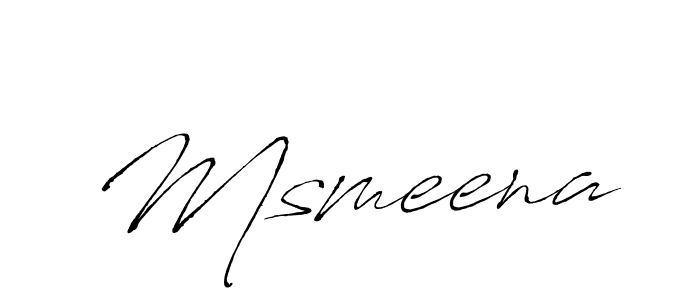 How to make Msmeena name signature. Use Antro_Vectra style for creating short signs online. This is the latest handwritten sign. Msmeena signature style 6 images and pictures png