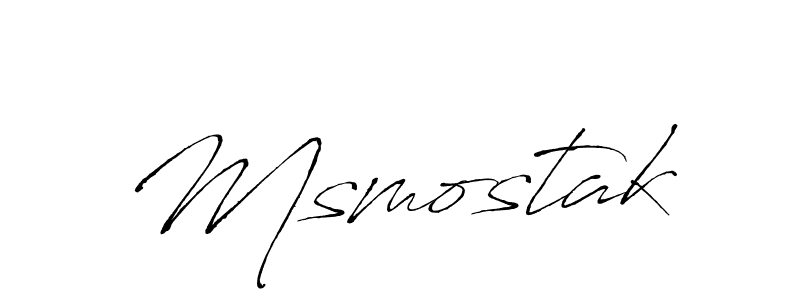 Msmostak stylish signature style. Best Handwritten Sign (Antro_Vectra) for my name. Handwritten Signature Collection Ideas for my name Msmostak. Msmostak signature style 6 images and pictures png