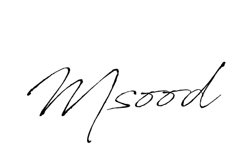 Make a beautiful signature design for name Msood. With this signature (Antro_Vectra) style, you can create a handwritten signature for free. Msood signature style 6 images and pictures png