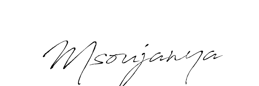 Also we have Msoujanya name is the best signature style. Create professional handwritten signature collection using Antro_Vectra autograph style. Msoujanya signature style 6 images and pictures png