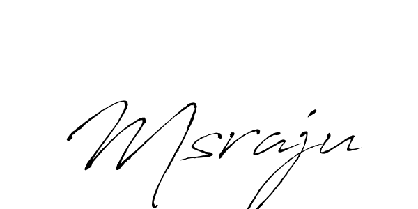 How to make Msraju signature? Antro_Vectra is a professional autograph style. Create handwritten signature for Msraju name. Msraju signature style 6 images and pictures png