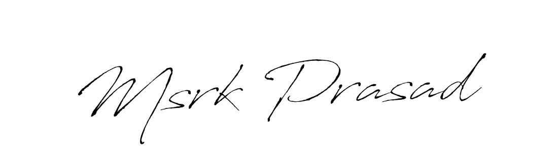 It looks lik you need a new signature style for name Msrk Prasad. Design unique handwritten (Antro_Vectra) signature with our free signature maker in just a few clicks. Msrk Prasad signature style 6 images and pictures png