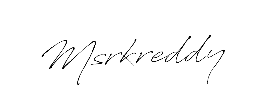 How to make Msrkreddy signature? Antro_Vectra is a professional autograph style. Create handwritten signature for Msrkreddy name. Msrkreddy signature style 6 images and pictures png