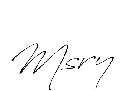 Create a beautiful signature design for name Msry. With this signature (Antro_Vectra) fonts, you can make a handwritten signature for free. Msry signature style 6 images and pictures png