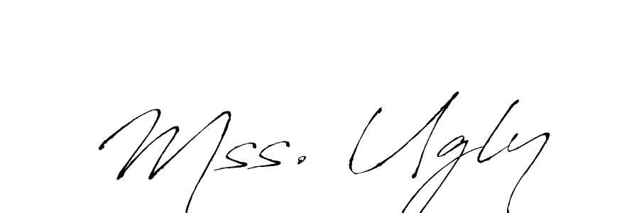 It looks lik you need a new signature style for name Mss. Ugly. Design unique handwritten (Antro_Vectra) signature with our free signature maker in just a few clicks. Mss. Ugly signature style 6 images and pictures png