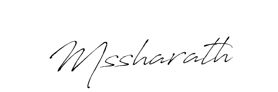 Use a signature maker to create a handwritten signature online. With this signature software, you can design (Antro_Vectra) your own signature for name Mssharath. Mssharath signature style 6 images and pictures png