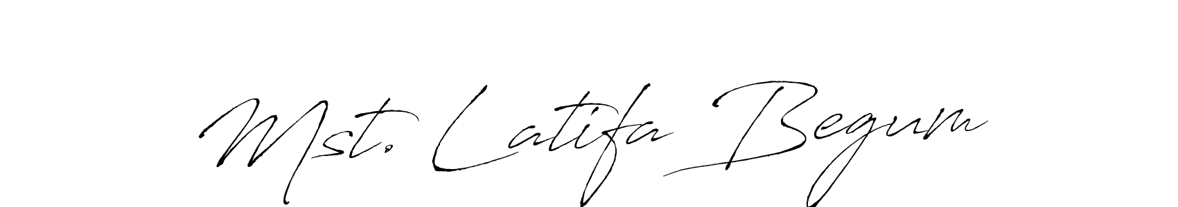 It looks lik you need a new signature style for name Mst. Latifa Begum. Design unique handwritten (Antro_Vectra) signature with our free signature maker in just a few clicks. Mst. Latifa Begum signature style 6 images and pictures png