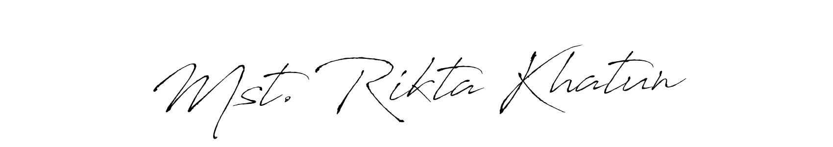 if you are searching for the best signature style for your name Mst. Rikta Khatun. so please give up your signature search. here we have designed multiple signature styles  using Antro_Vectra. Mst. Rikta Khatun signature style 6 images and pictures png