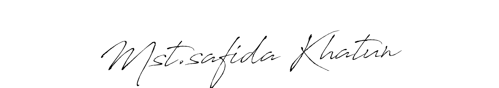 The best way (Antro_Vectra) to make a short signature is to pick only two or three words in your name. The name Mst.safida Khatun include a total of six letters. For converting this name. Mst.safida Khatun signature style 6 images and pictures png