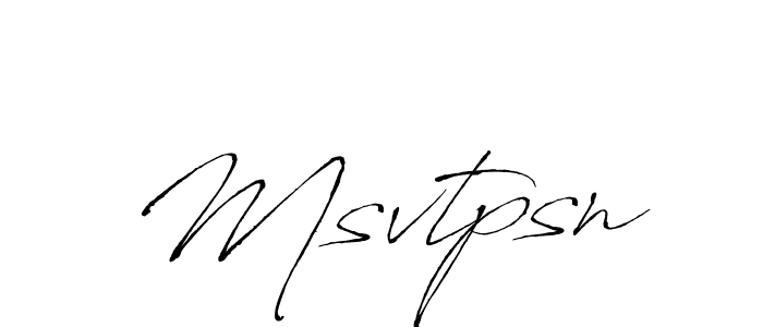 Create a beautiful signature design for name Msvtpsn. With this signature (Antro_Vectra) fonts, you can make a handwritten signature for free. Msvtpsn signature style 6 images and pictures png