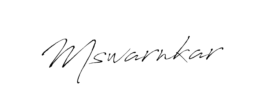 Also You can easily find your signature by using the search form. We will create Mswarnkar name handwritten signature images for you free of cost using Antro_Vectra sign style. Mswarnkar signature style 6 images and pictures png