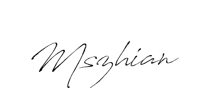 if you are searching for the best signature style for your name Mszhian. so please give up your signature search. here we have designed multiple signature styles  using Antro_Vectra. Mszhian signature style 6 images and pictures png