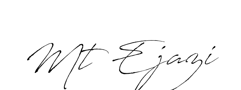 Also You can easily find your signature by using the search form. We will create Mt Ejazi name handwritten signature images for you free of cost using Antro_Vectra sign style. Mt Ejazi signature style 6 images and pictures png