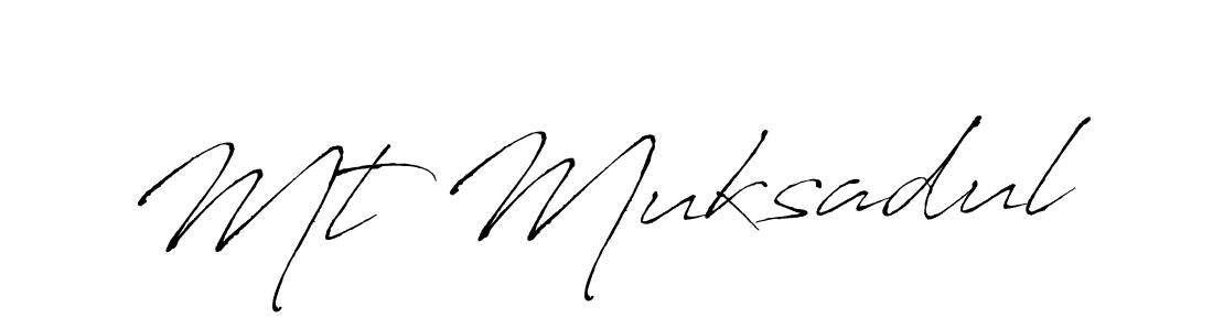 Mt Muksadul stylish signature style. Best Handwritten Sign (Antro_Vectra) for my name. Handwritten Signature Collection Ideas for my name Mt Muksadul. Mt Muksadul signature style 6 images and pictures png