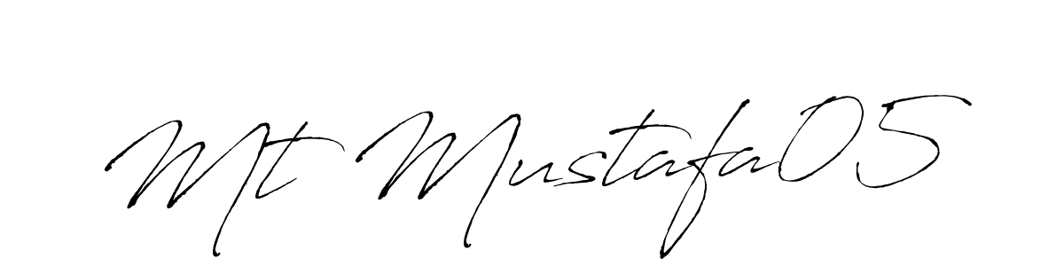 It looks lik you need a new signature style for name Mt Mustafa05. Design unique handwritten (Antro_Vectra) signature with our free signature maker in just a few clicks. Mt Mustafa05 signature style 6 images and pictures png