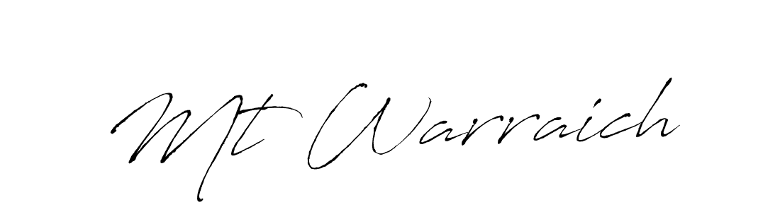 How to make Mt Warraich signature? Antro_Vectra is a professional autograph style. Create handwritten signature for Mt Warraich name. Mt Warraich signature style 6 images and pictures png