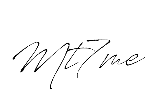 Create a beautiful signature design for name Mt7me. With this signature (Antro_Vectra) fonts, you can make a handwritten signature for free. Mt7me signature style 6 images and pictures png