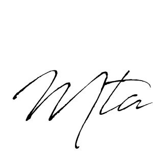 Create a beautiful signature design for name Mta. With this signature (Antro_Vectra) fonts, you can make a handwritten signature for free. Mta signature style 6 images and pictures png