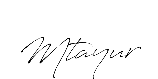 How to make Mtayur name signature. Use Antro_Vectra style for creating short signs online. This is the latest handwritten sign. Mtayur signature style 6 images and pictures png