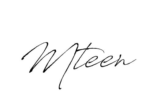 You should practise on your own different ways (Antro_Vectra) to write your name (Mteen) in signature. don't let someone else do it for you. Mteen signature style 6 images and pictures png