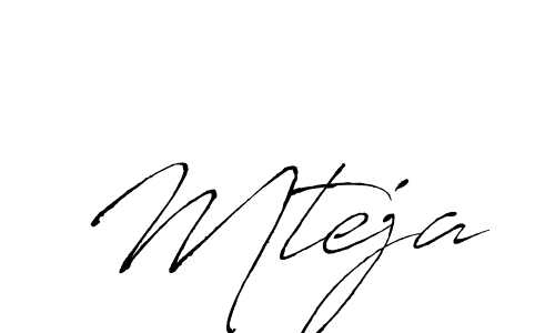 Use a signature maker to create a handwritten signature online. With this signature software, you can design (Antro_Vectra) your own signature for name Mteja. Mteja signature style 6 images and pictures png