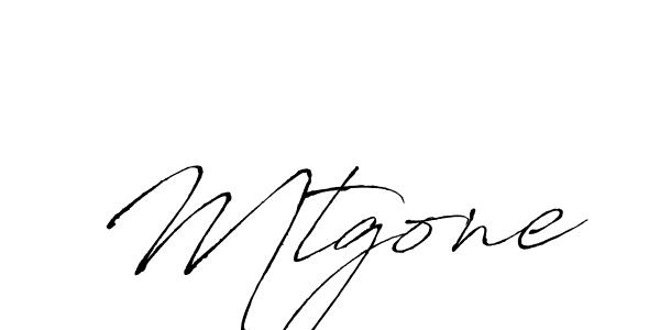 Design your own signature with our free online signature maker. With this signature software, you can create a handwritten (Antro_Vectra) signature for name Mtgone. Mtgone signature style 6 images and pictures png