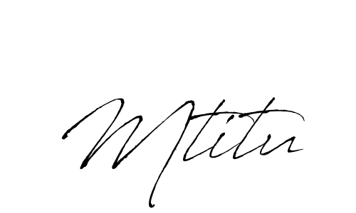 Antro_Vectra is a professional signature style that is perfect for those who want to add a touch of class to their signature. It is also a great choice for those who want to make their signature more unique. Get Mtitu name to fancy signature for free. Mtitu signature style 6 images and pictures png