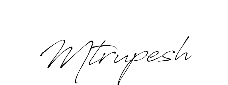 The best way (Antro_Vectra) to make a short signature is to pick only two or three words in your name. The name Mtrupesh include a total of six letters. For converting this name. Mtrupesh signature style 6 images and pictures png